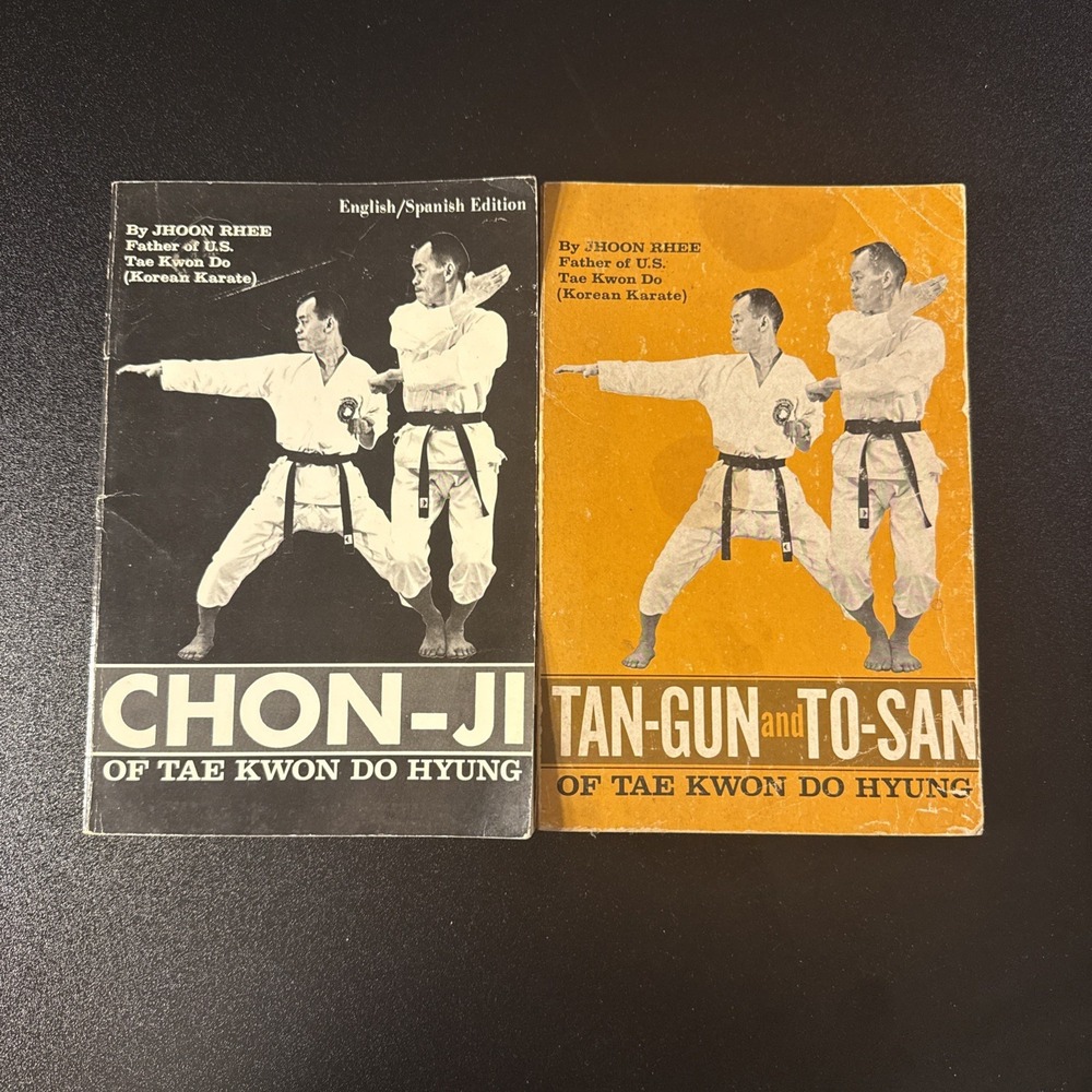 SET OF 2 CHON-JI & TAN-GUN AND TO-SAN TAE KWON DO HYUNG JHOON RHEE MARTIAL ARTS
